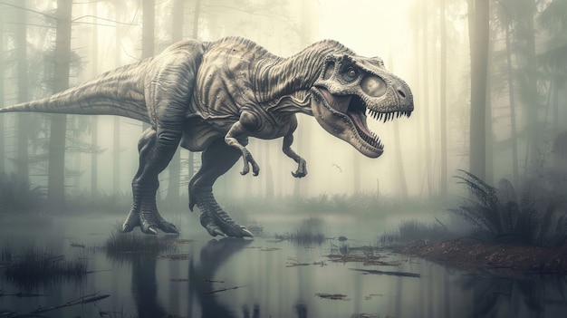 Tyrannosaurus rex in natura