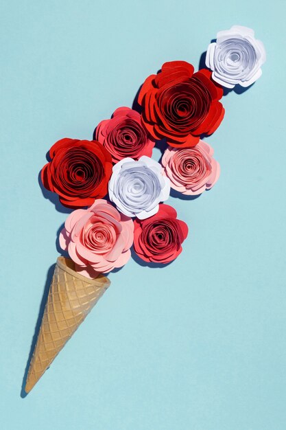 Un bellissimo assortimento d'amore isolato sul blu