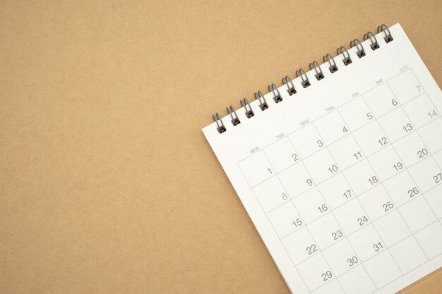 Concetto Del Calendario Dell Organizzatore Personale Di Ricordo Di Ordine Del Giorno Di Appuntamento Foto Gratis