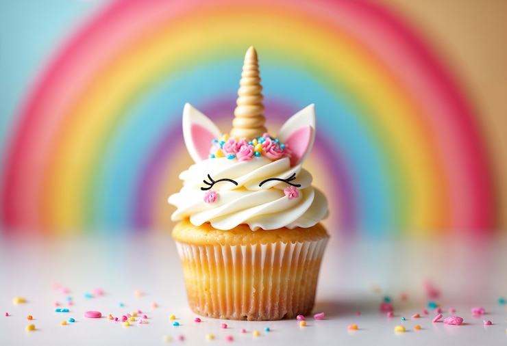 Foto gratuito un delizioso cupcake con la glassa.