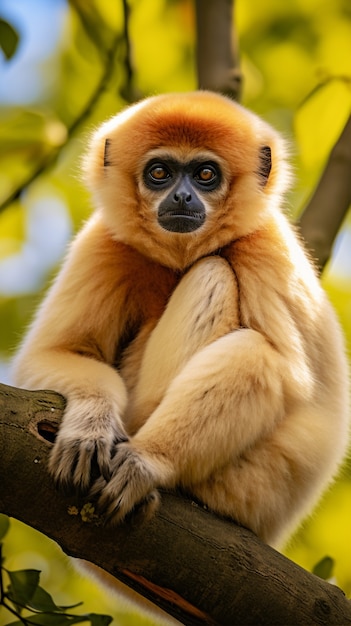 Un gibbone carino in natura