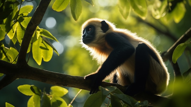 Un gibbone carino in natura