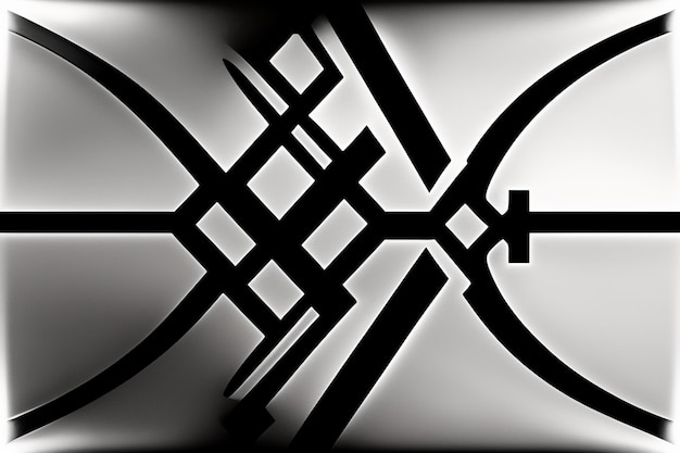 Un'immagine in bianco e nero di una croce e una croce.