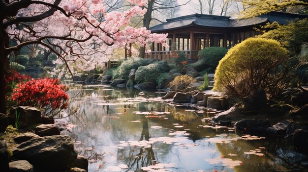 Una bella casa circondata da fiori