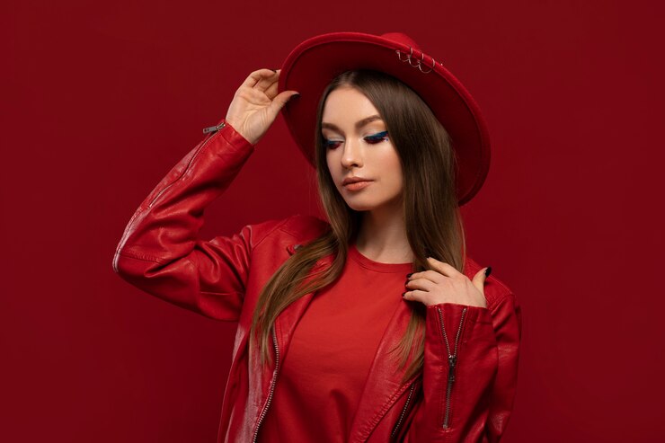 Foto gratuito una bella giovane donna che indossa un trucco professionale