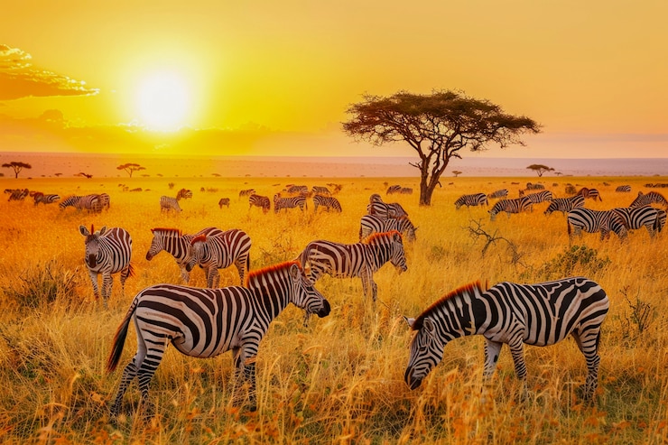 Foto gratuito una bella zebra in natura