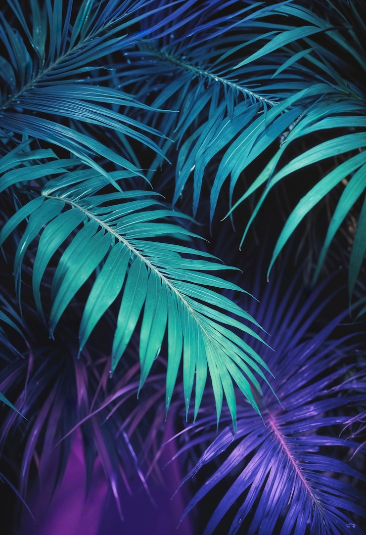 Foto gratuito una bellissima palma dai colori vivaci