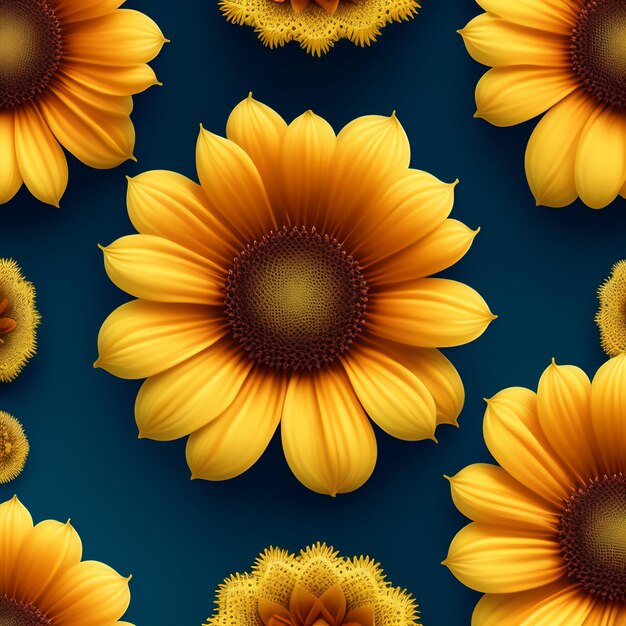 Una carta da parati con sopra un fiore giallo