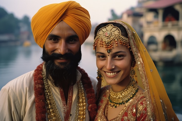 Una coppia indiana celebra il giorno della proposta essendo romantica l'una con l'altra