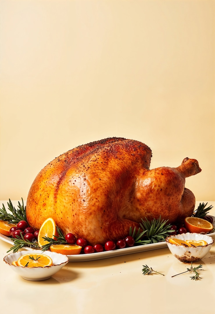 Foto gratuito una deliziosa cena di natale.