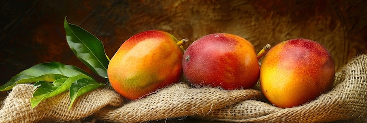 Foto gratuito una deliziosa natura morta di mango.