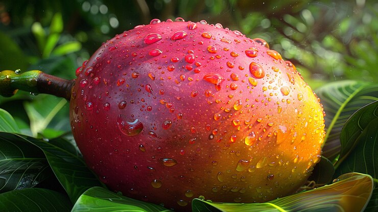 Foto gratuito una deliziosa natura morta di mango.