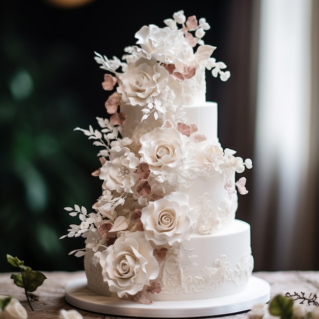 Una deliziosa torta con frutta.