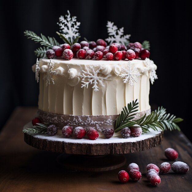 Una deliziosa torta con frutta.