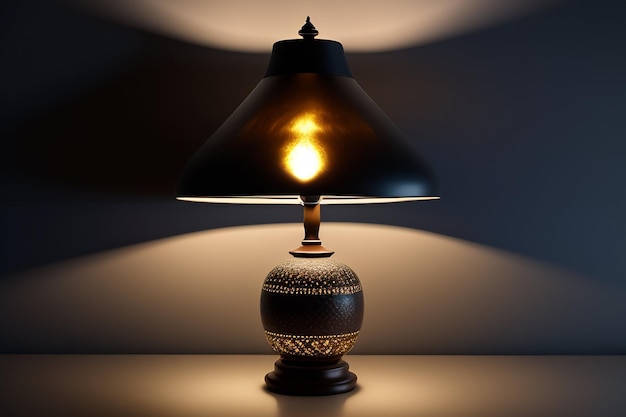 Una lampada con sopra la parola lampada