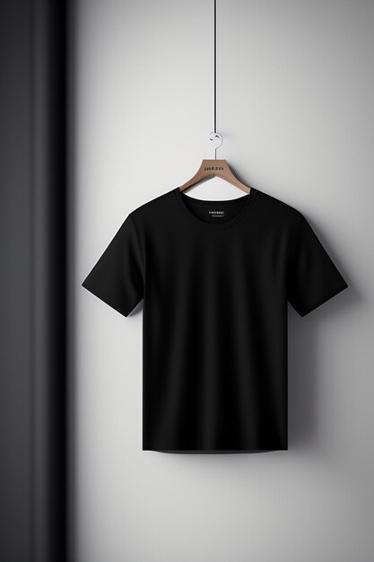 Una maglietta nera è appesa a una gruccia con sopra la parola droga