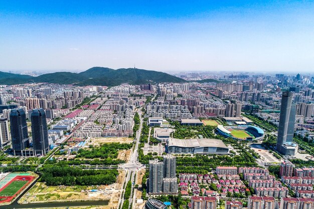 una vista d&#39;uccello di Shanghai di Shanghai