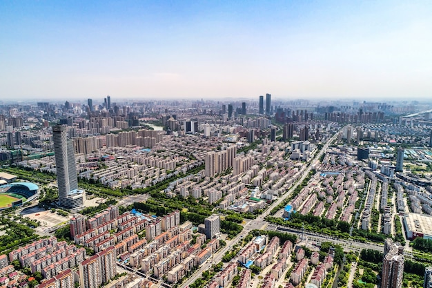 una vista d&#39;uccello di Shanghai di Shanghai