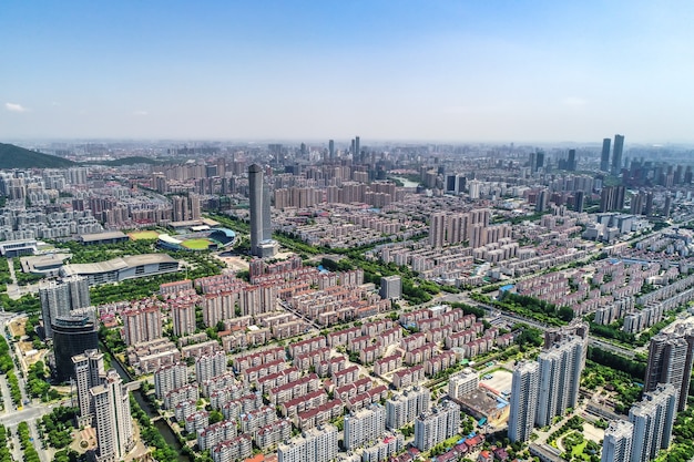 una vista d&#39;uccello di Shanghai di Shanghai