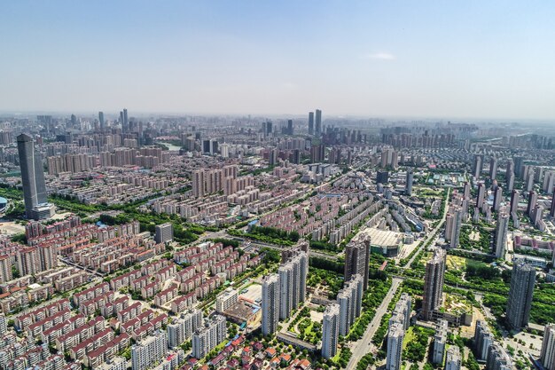 una vista d&#39;uccello di Shanghai di Shanghai