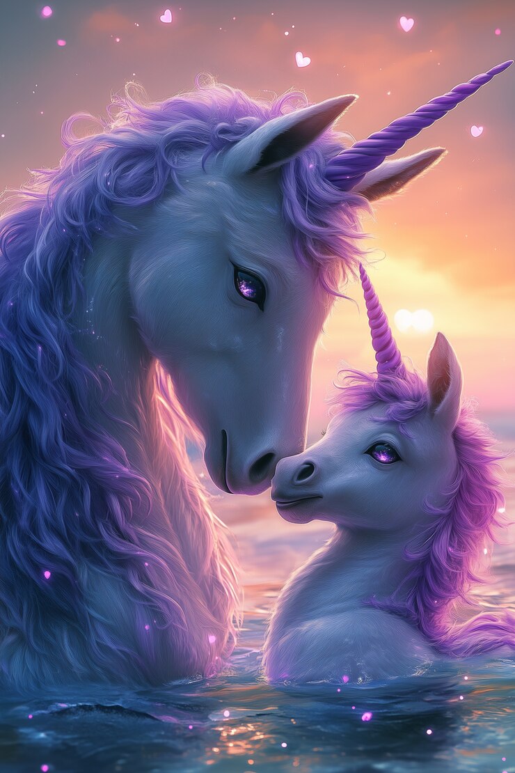 Foto gratuito unicorno fantasy con stile artistico digitale