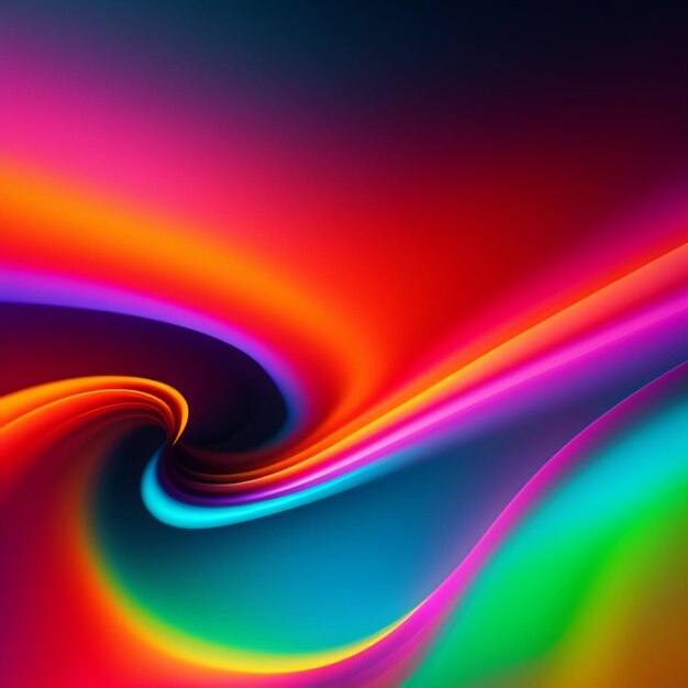 Uno sfondo astratto colorato con un turbinio di colori.