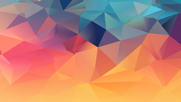 Uno sfondo triangolo colorato con uno sfondo colorato.