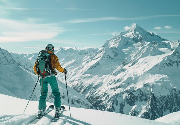 Uomo a tutto campo che vive uno stile di vita sano