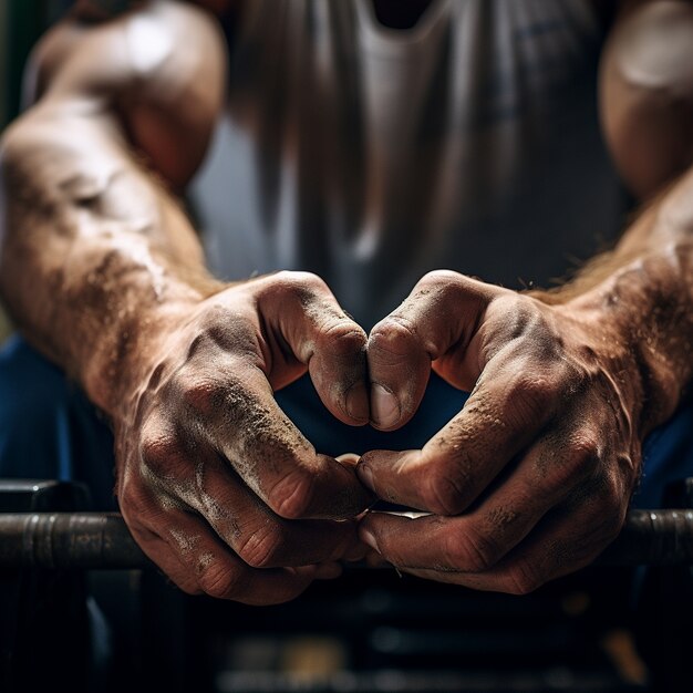 Uomo atletico che pratica ginnastica per mantenersi in forma