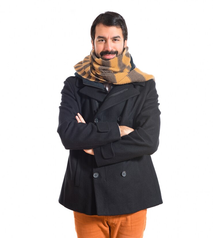 Foto gratuito uomo, congelare, sopra, bianco