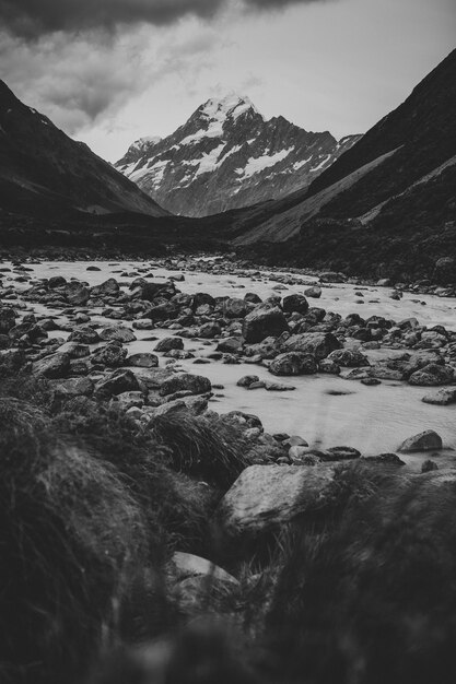 Valley Track con vista sul Monte Cook in Nuova Zelanda