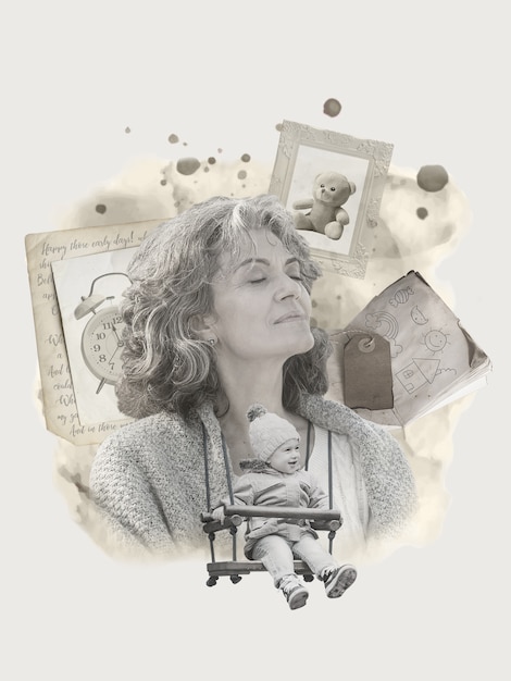 Vecchia donna e ricordi d'infanzia