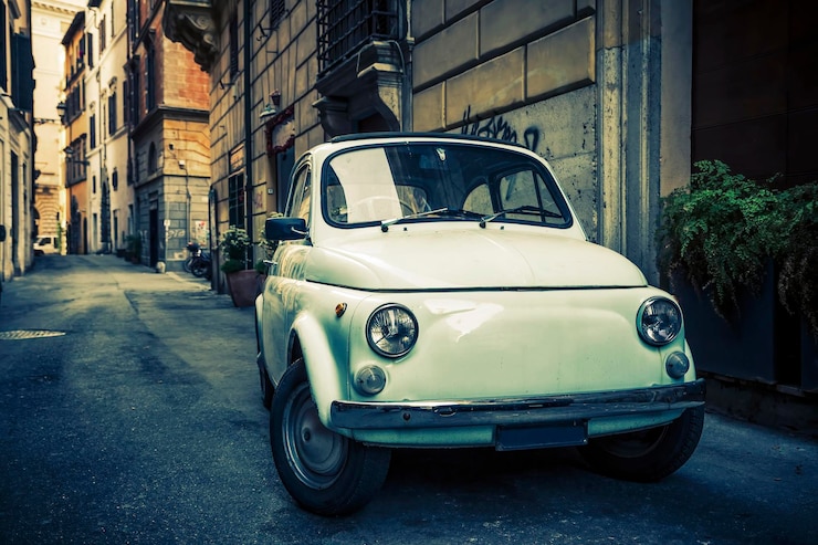 Foto gratuito vecchia macchina roma