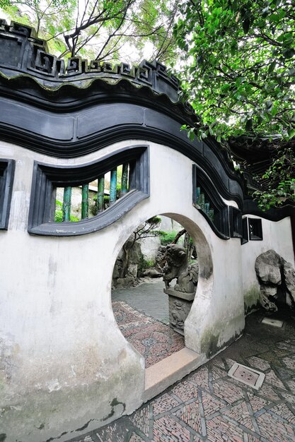Vecchia porta cinese a Shanghai