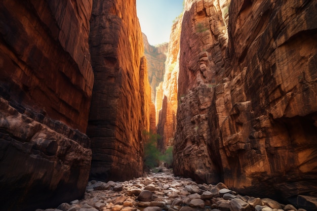 Vecchio paesaggio occidentale del canyon