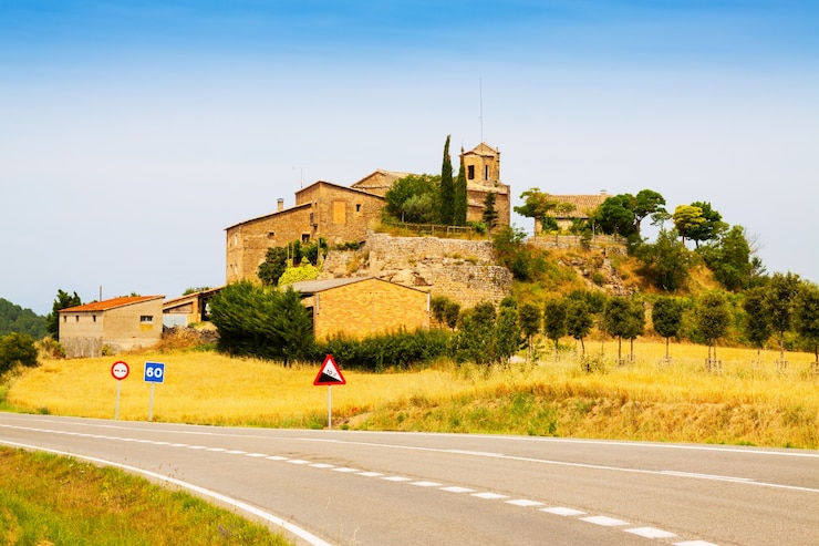Foto gratuito vecchio villaggio catalano. castellar de la ribera