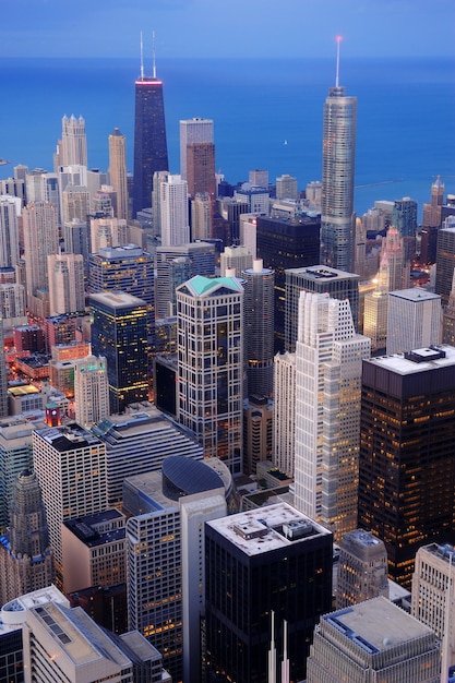 Veduta aerea di Chicago