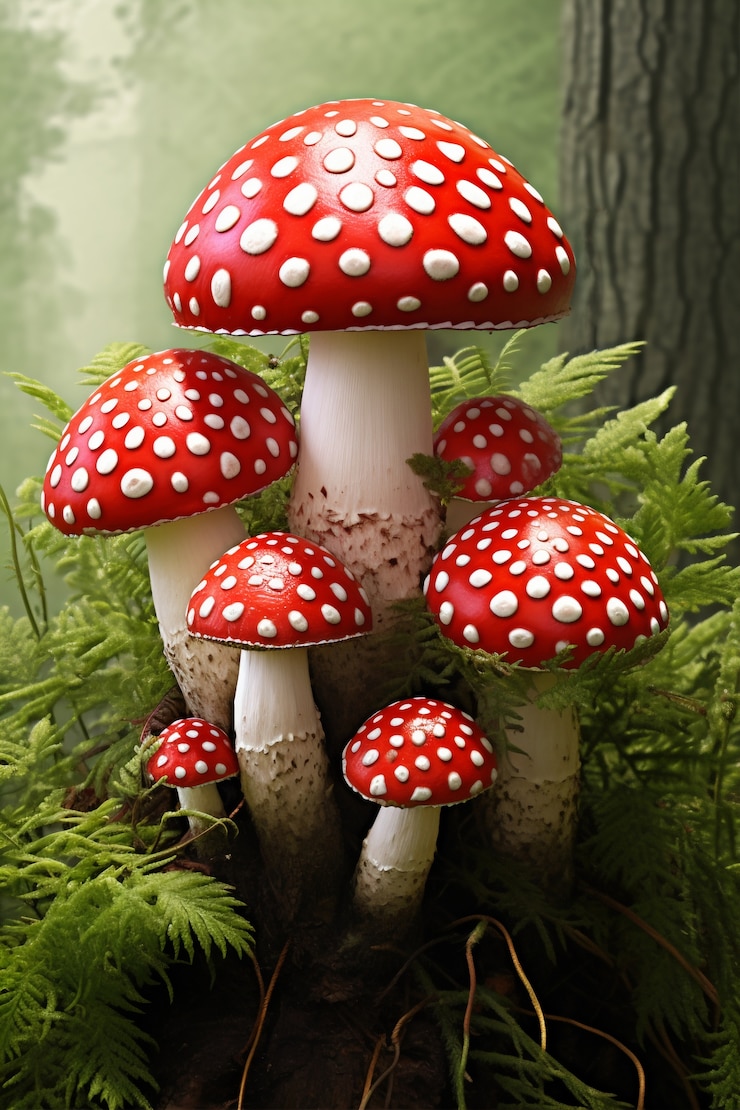 Foto gratuito veduta dei funghi in natura