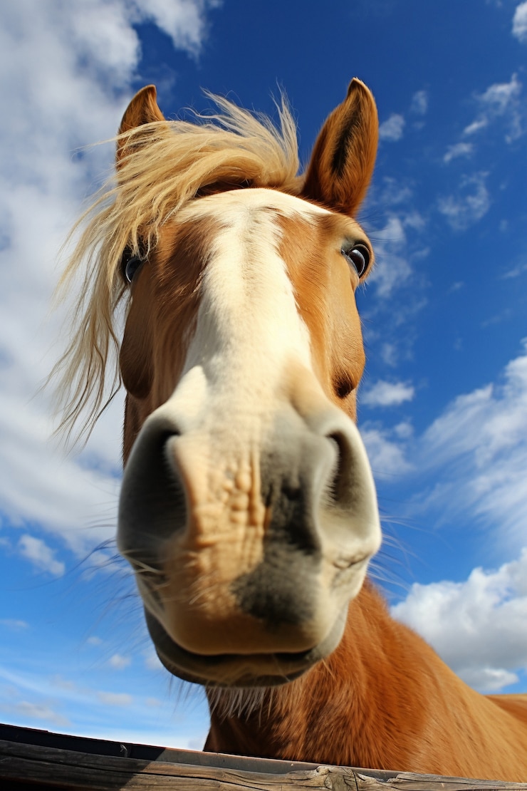Foto gratuito veduta del cavallo selvaggio