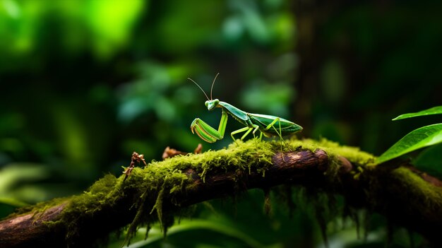 Veduta della mantis religiosa selvatica