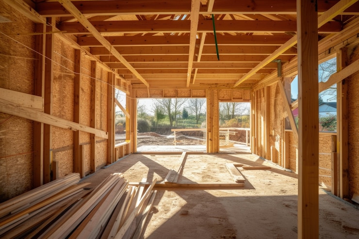 Foto gratuito veduta di un moderno cantiere