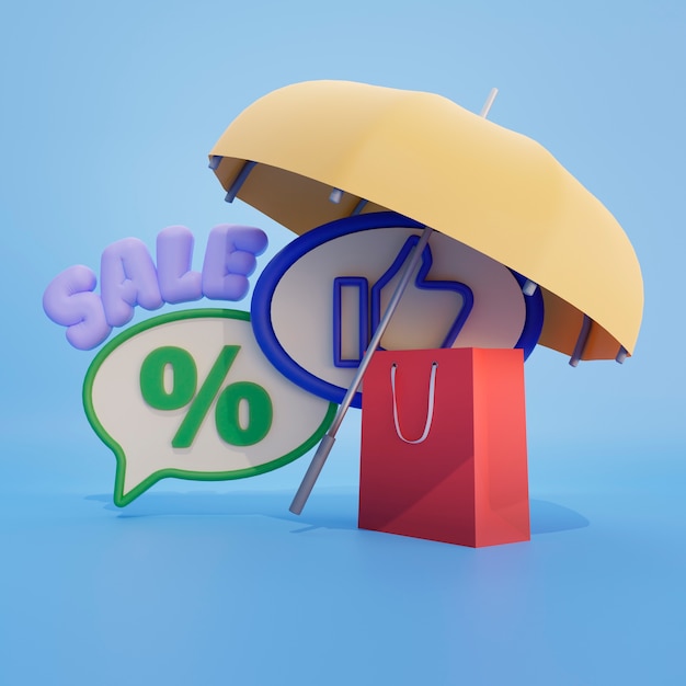 vendita di stagione dei monsoni 3d