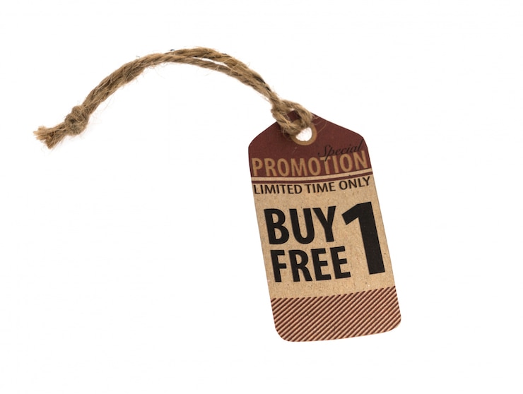 Foto gratuito vendita promozionale, buono, tag. stile vintage