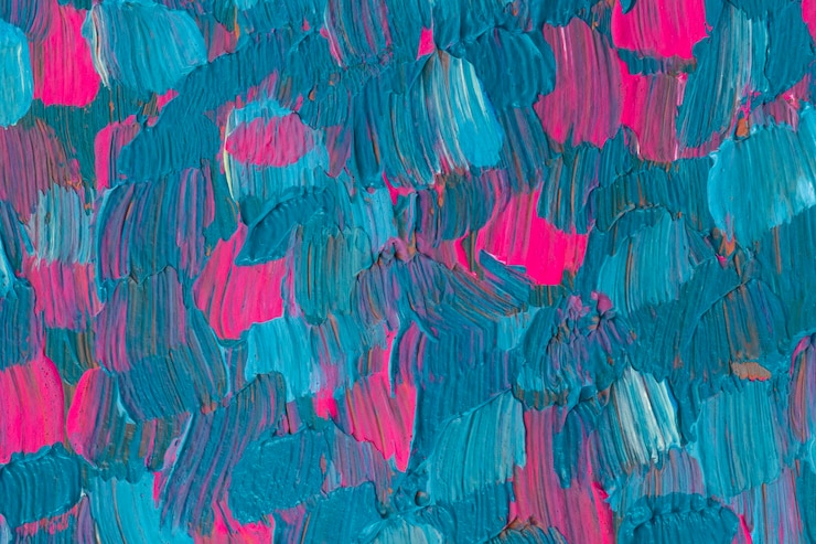 Foto gratuito vernice blu con texture di sfondo estetico arte sperimentale fai da te