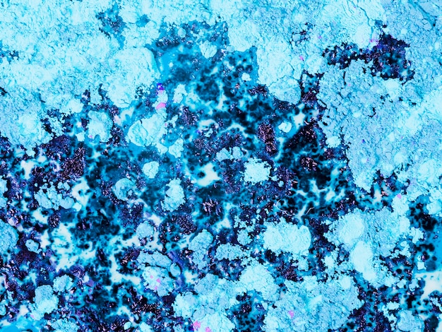 Verniciato blu acqua colorata con polvere