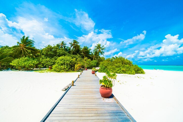 Foto gratuito viaggi di lusso maldive blu esotico