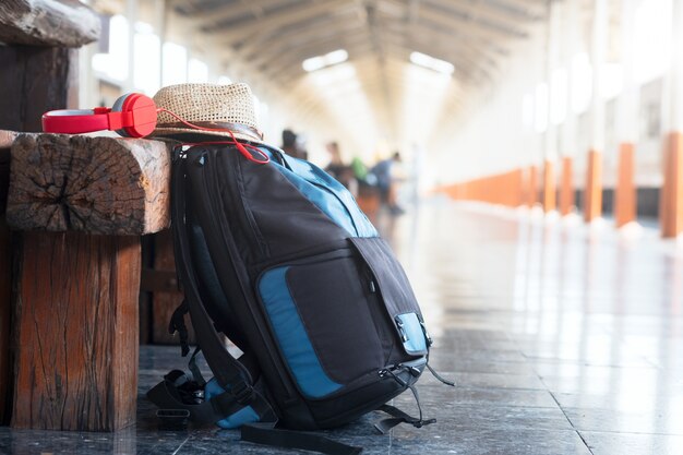 Viaggi nel concetto di vacanza. Tono dell&#39;annata.