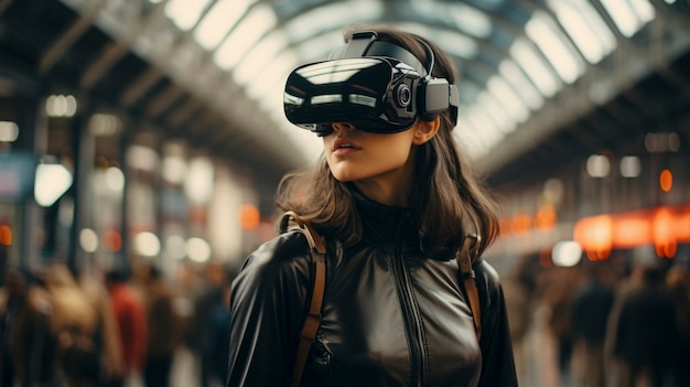 Viaggi urbani futuristici ad alta tecnologia per le persone