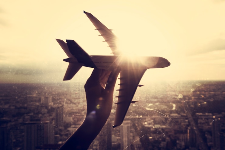 Foto gratuito viaggio in aereo