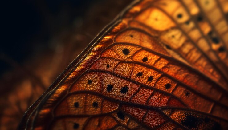 Foto gratuito vibrante ala di farfalla da vicino in natura generata dall'intelligenza artificiale